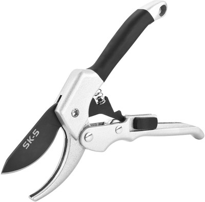 CHEFERYN Professional SK-5 Steel Blade Sharp Anvil Garden Scissors Hedge Pruning Shears GARDEN SCISSORS SK-5 Anvil Pruner(Manual)