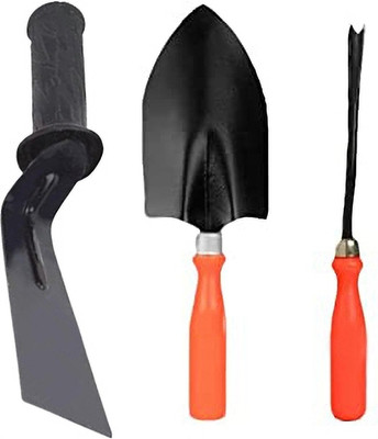 Unique Collection Hub Khurpi Trowel Weeder Garden Tool Kit(3 Tools)