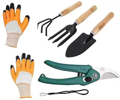 GROWTOP MINI KIT+PRUNER+GLOVES Garden Tool Kit(5 Tools)