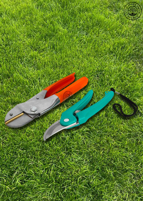 AGT 2 Pcs Gardening Tool Kit Pruner, Heavy Roll Cutter Garden Tool Kit(2 Tools)