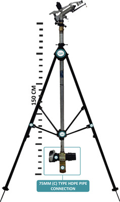 automat HT40G PENGUIN 1.25INCH RAIN GUN COMPLETE SET WITH HDPE C TYPE 75MM CONNECTOR Garden Tool Kit(6 Tools)