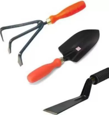 IAGT 1 Cultivator. 1Big Trowel, 2Inch Khurpa Garden Tool Kit(3 Tools)