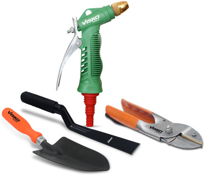 VISKO Garden Tools Set With 4 Pieces Garden Tool Kit(4 Tools)