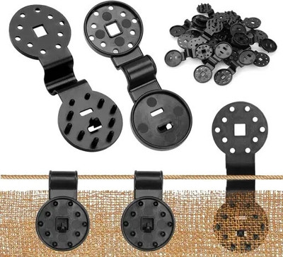 HHBR 100pcs Shade Net Heavy Duty Lock Gripper/Clips for Greenhouse & Home Garden Tool Kit(100 Tools)