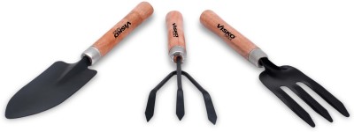 VISKO 624 Garden Tools With Wooden Handle 3Pc Garden Tool Kit(3 Tools)