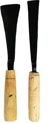CRM TRADERS Black Khurpa or Khurpi Garden Tool Kit(2 Tools)
