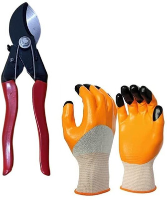 IBEX Flower Cutter with Garden Gloves For Home Gardening Tool Garden Tool Kit(2 Tools)
