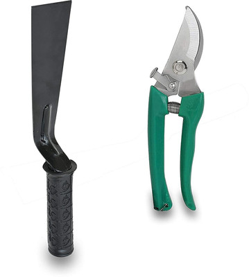 IBEX 2 Pcs (Branch Cutter,Khurpi) | Durable Pruner for Trees Shrubs and Plant Stem Garden Tool Kit(2 Tools)