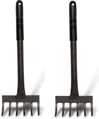 Toolsbae GARDEN 6 TEETH RAKE (Set of 2) Garden Tool Kit(2 Tools)