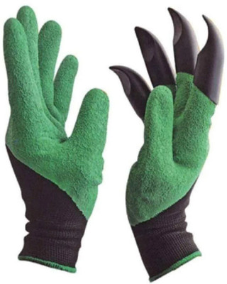 DEBS CARE Garden Gloves with ABS Claws for Pruning, Digging & Planting, Washable (1 pair) Gardening Shoulder Glove