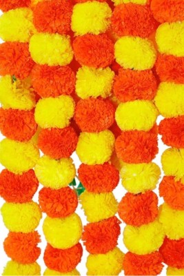 ARKCreations Artificial Garlands for Diwali Durga Pooja Office Decoration, Pack of 5 Pcs Plastic Garland(Multicolor)