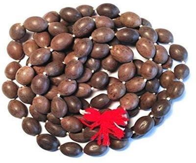 WQT Kamal Gatta Mala 108 Beads Original Seeds Mala Blessed by Maa Laxmi seeds of the lotus Garland(Black)