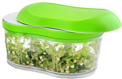 RV SHOPEE HUB RV Vegetable Chopper for Kitchen Hand Push Garlic Cutter Vegetable & Fruit Garlic Press(Green)
