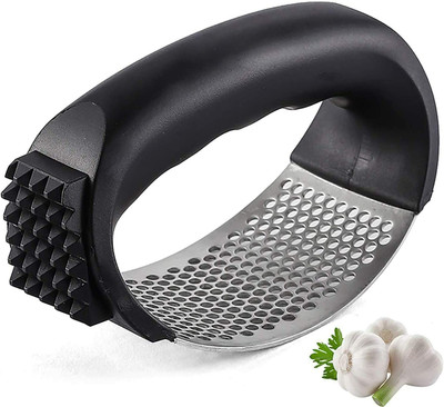 Mitul Stainless Steel Garlic Presser |Garlic Press Crusher for Kitchen Vegetable Grater & Slicer(pack of 1)