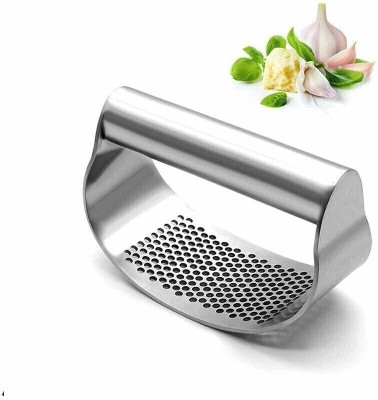 Baskety High Quality Stainless-Steel Garlic Cutting Mince Tool Cutter for Home Kitchen Garlic Press(Silver)