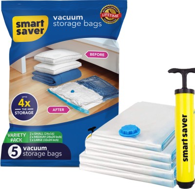 Smart Saver Space Saver Bags Standard pack of 5 Vacuum Bags Travel Storage Vacuum Bags(Pack of 5)