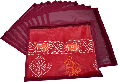 Ology Trendy Single Saree Cover Pack of 12 pc Material - Non - Woven Garment Cover Bag Keep saree/Suit/Travelling Pouch/garment covr 342(Maroon)
