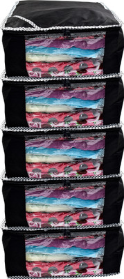 Ology High Quality Wardrobe storage organizer Storage bag Keeping Saree,Salwar,suite,blouse,etc Keep saree/Suit/Travelling Pouch/garment covr 218(Black)