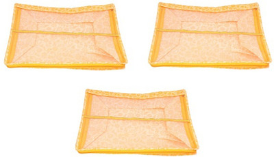 BB BACKBENCHERS Designer Non Woven Saree Cover Set Of 3 AI_009_PK03(Yellow)