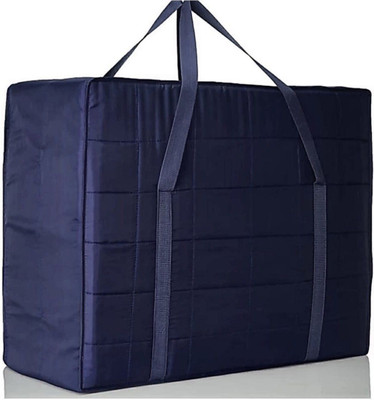Peafowl Multipurpose Bag Double Bed Blanket Bag Cover/Saree Bag/Household Storage Bag blanketcover(Blue)