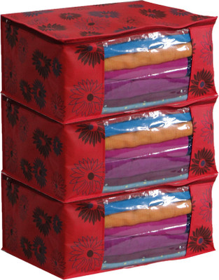 Ankit International AI_RF_03 Saree Cover AI_RF_03(Red)
