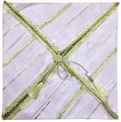 Wrapping Studio Saree Bag Silk Saree/Suit Cover Dual Colour Gota Line Design | Lavender (Set of 2) WRS-0021-LGLSB-0002(Lavender)