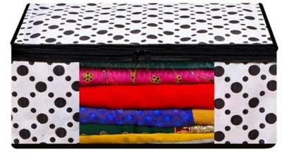 Shaping Fabric High Quality Large Saree Cover With Double Zipper | Wardrobe Bag | Saree Cover Closet Organizer / Saree Bags For Wardrobe Organizer Clothes Premium Clothes Cover (Wedding Collection Gift) Garment Cover Pack of 01 F7773_SC_Large_82463445(Black)