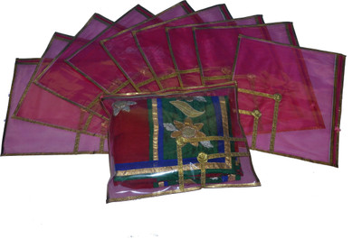 NewBELL Multipurpose Covers 41 Fabric Saree/Suit/Multipurpose Covers - Pack of 10 PINK01(Pink)