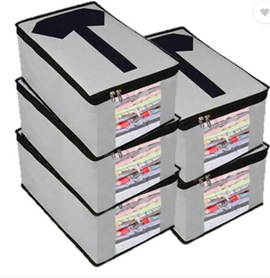 House of Common garment cover Storage Organizers Plain Set of 5 Mens Shirt Covers Storage Organizers(Grey)