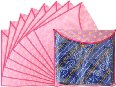 PrettyKrafts Single saree cover Floral Print Single Saree cover For Store Saree shopsy_F1627_SC_Pink_9(Pink)
