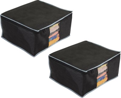 SH NASIMA 2 Closet Organizers Pack Of 2 BL02(Black)