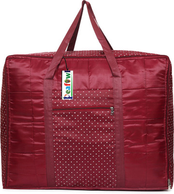 Cool Buddyzz King Size Jumbo Bag Double Bed Blanket Bag Cover/Saree Bag/Household Storage Bag Dot_Maroon_Blanket_Big_Size(Maroon)