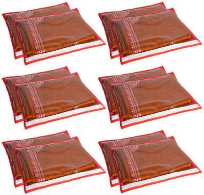 AMIRA INDUSTRIES single saree cover set of 12(Red)