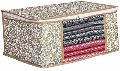 JD ENTERPEISE Lining storage box for clothes NonWoven Fabric with Transparent Window storage Pack-1 CK-1(Multicolor)