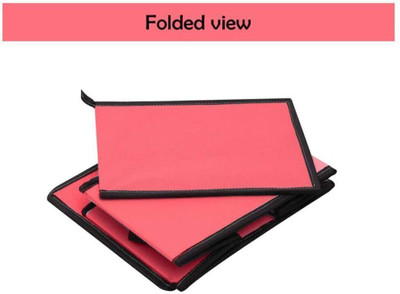 uhi Multipurpose Storage Box With Lid | Foldable Organizer for Clothes Storage Box Organizer Wardrobe 12 DGC12(Red)