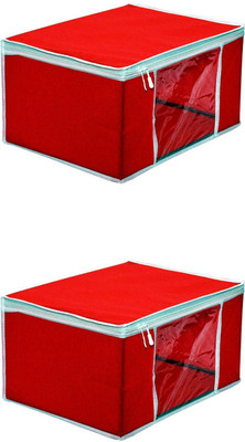 bapu creation 80 GSM MULTI SAREE PACKING BAG PRINTED NW005(Red)