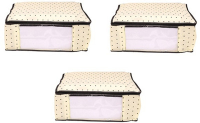 Harvik International Designer Non Woven Saree Cover Set Of 3 AI_003_PK03(Yellow)