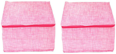Ankit International Designer Non Woven Saree Cover set of 2 Pcs AI_016_PK02(Pink)