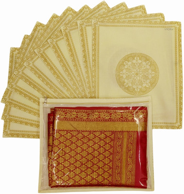 alam enterprises Saree cover Single Saree covers 12 set Clothes storage bag Cloth organizer Packing bags Storage bags for clothes Wardrobe organizer PACKING-BAGS(Ivory)