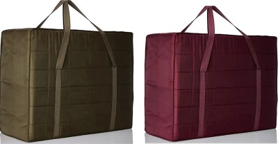 Devito Blanket Cover / Multipurpose Bag Double Bed Blanket Bag Blanket Cover / Multipurpose Bag /Saree Bag/Household Storage Bag CoffeeMaroonDevito(Multicolor)
