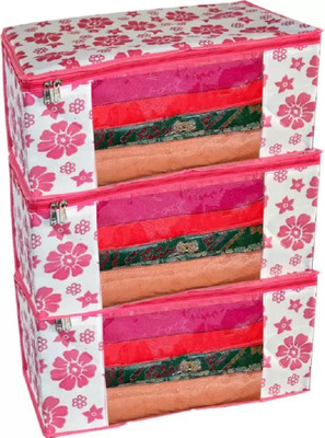 KD CREATION 1 Non Woven Fabric Saree Cover/ Clothes Organizer kd 1(Green)