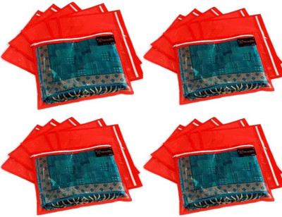 AMIRA INDUSTRIES single saree cover set of 24(Red)