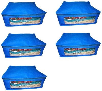 Aadhya Multipurpose Saree Cover pack of 5 b(Blue)