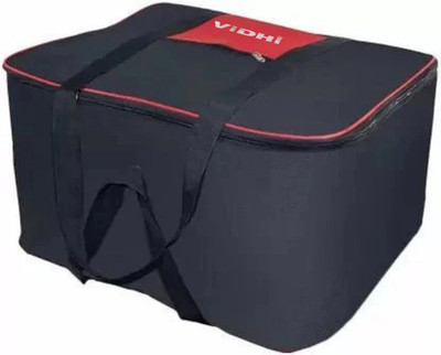 VIDHI NEW Moistureproof Foldable Garment Cover Storage Bags for Blanket, Sarees ,Toys,Clothes with Zippered Closure and Handle garmentcover1(Black)