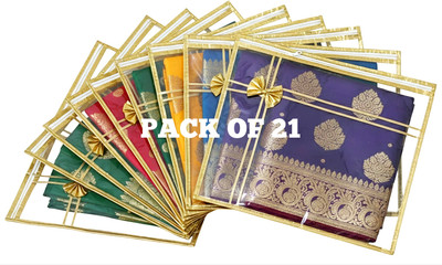 nuso Attractive Butterfly Design Transparent With Zip Suit Cover Gift Bag Cloth Storage (PACK OF 21) Premium Single Saree Cover(Gold)