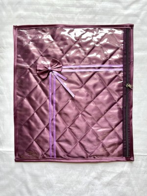 Shakti Enterprises 1 Satin Saree Cover Purple P3(DPURPLEARK)