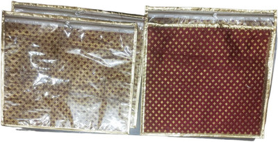 Peafowl SingleSaree/Suit Cover Singal Saree cover Storage Bags,Wadrobe Organizer | Gift Bag Clothes Cover Red SingleSaree/Suit Cover(Red)