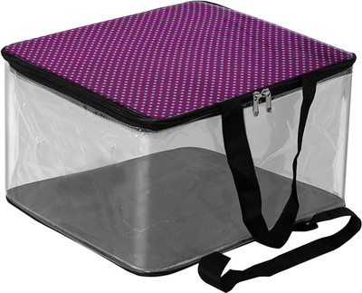 ZAKHRO saree cover Saree Cover Storage Bags for Clothes with primum Quality cover for Wardrobe Pack of 1 saree cover(Purple)