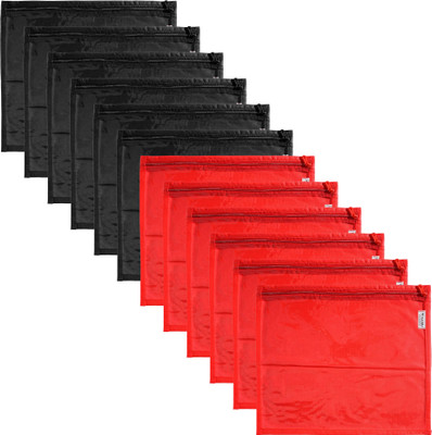 Kaseli 6 Black & 6 Red Single Saree Cover / Cloth Cover / Single Saree cover Pack of 12 BR-SSC66(Black, Red)