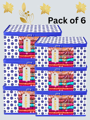 Ology Set Of 6Pcs Premium Saree Cover Keep saree/Suit/Travelling Pouch/garment covr 462(Blue)